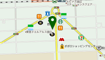 メガネスーパー国立店の地図画像