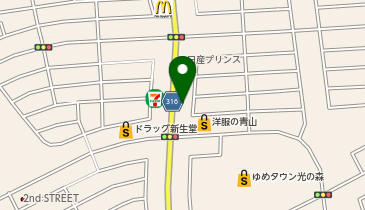 メガネスーパー熊本光の森店の地図画像