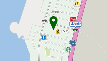 メガネスーパーサンエーハンビータウン店の地図画像
