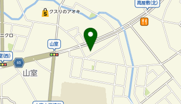 メガネハウス富山山室店の地図画像