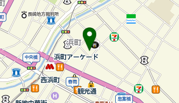 メガネスーパー長崎浜町店の地図画像