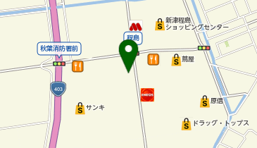 メガネスーパー新津程島店の地図画像