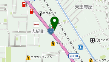 シミズメガネ志紀店の地図画像