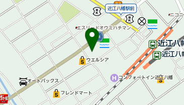 メガネのオオツカ近江八幡店の地図画像