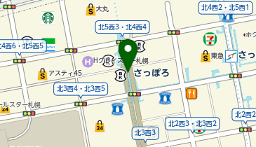 メガネスーパーコンタクト 南北線さっぽろエキナカ店の地図画像