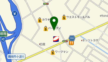 メガネスーパー鶴岡インター店の地図画像