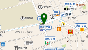 メガネスーパー西新店の地図画像