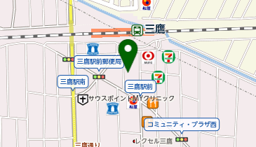 メガネスーパー三鷹コラル店の地図画像