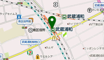 メガネスーパーコンタクト武蔵浦和駅ビル店の地図画像