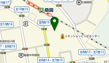 メガネスーパーコンタクトイオン札幌桑園店の地図画像