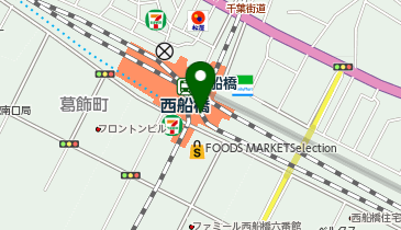 メガネスーパーコンタクトペリエ西船橋店の地図画像