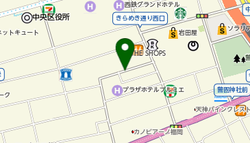一風堂 大名本店の地図画像