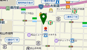 一風堂 松山店の地図画像