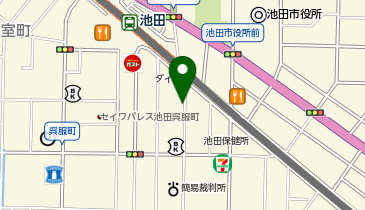 一風堂 池田店の地図画像