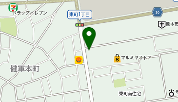 一風堂 健軍東町店の地図画像