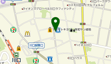 一風堂 樹モールプラザ川口店の地図画像