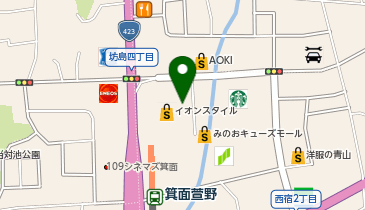 一風堂 みのおキューズモール店の地図画像