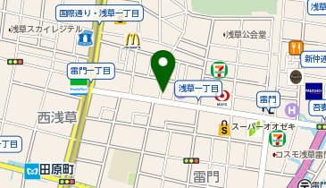 一風堂 浅草雷門通り店の地図画像