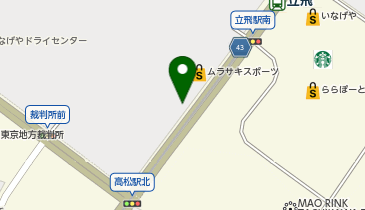 一風堂 COMMONS立川立飛店の地図画像