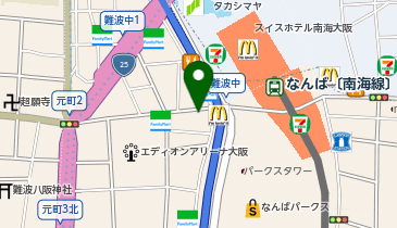 一風堂 なんば店の地図画像