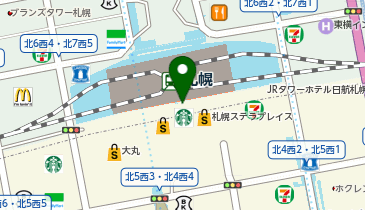 一風堂KAY 札幌ステラプレイス店の地図画像