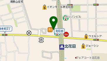どうとんぼり神座 イオンモール堺北花田店の地図画像