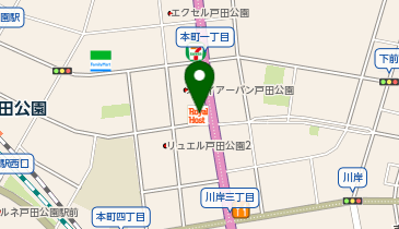 ロイヤルホスト戸田店の地図画像