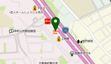ロイヤルホスト幸町店の地図画像