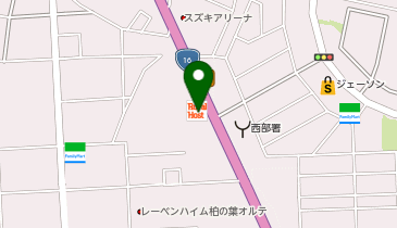 ロイヤルホスト若柴店の地図画像