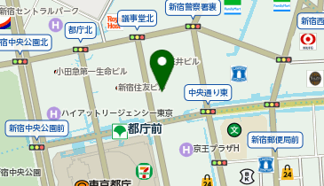 ロイヤルホスト新宿三井ビル店の地図画像