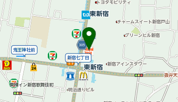 ロイヤルホスト東新宿駅前店の地図画像
