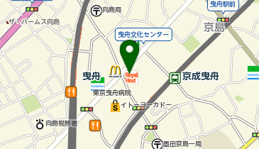 ロイヤルホスト曳舟店の地図画像
