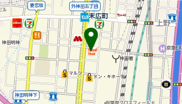 ロイヤルホスト秋葉原店の地図画像