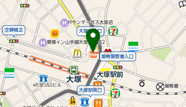 ロイヤルホスト大塚駅前店の地図画像