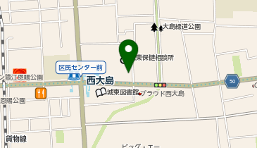 ロイヤルホスト西大島店の地図画像