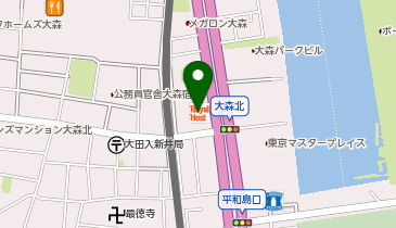 ロイヤルホスト大森北店の地図画像