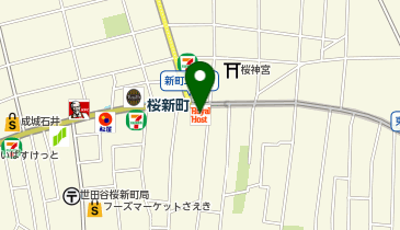 ロイヤルホスト桜新町駅前店の地図画像