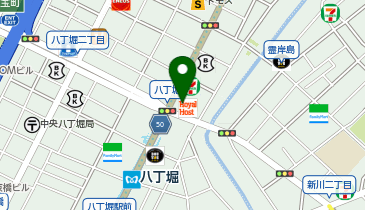 ロイヤルホスト八丁堀店の地図画像