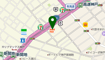 ロイヤルホスト湊川店の地図画像