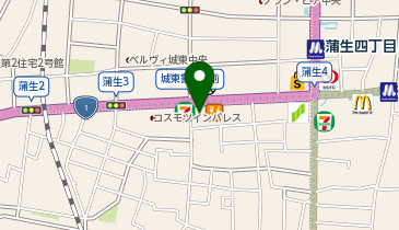 ロイヤルホスト蒲生店の地図画像