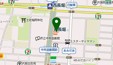 ロイヤルホストあみだ池店の地図画像