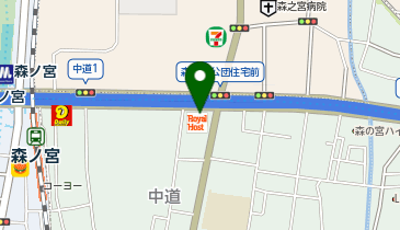 ロイヤルホスト森ノ宮店の地図画像