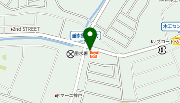 ロイヤルホスト学が丘店の地図画像