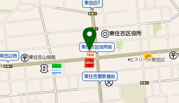 ロイヤルホスト南田辺店の地図画像