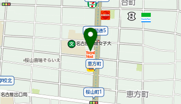 ロイヤルホスト御器所店の地図画像