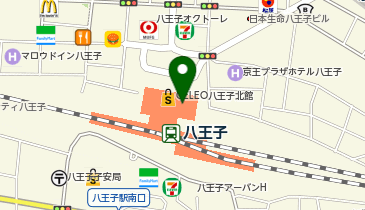ロイヤルホストCELEO八王子店の地図画像