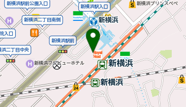ロイヤルホスト新横浜駅ビル店の地図画像