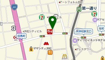 エクセルコダイヤモンド 浜松店の地図画像