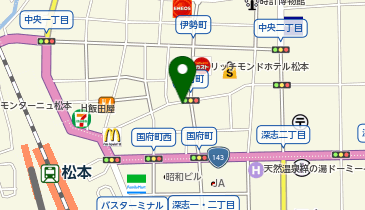 エクセルコダイヤモンド 松本店の地図画像