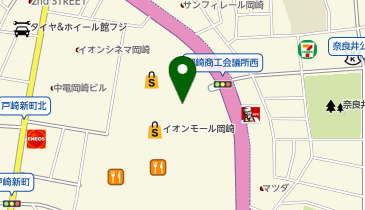 銀座ダイヤモンドシライシ イオンモール岡崎店の地図画像